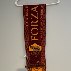 AS Roma Soccer Knit Fan Scarf – Burgundy Gold Officially Licensed Roma 1927