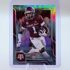 2025 Bowman University Chrome Mario Craver Refractor Texas A&M Aggies #165