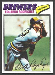 1977 TOPPS #361 Eduardo Rodriguez MILWAUKEE BREWERS EX-MINT A