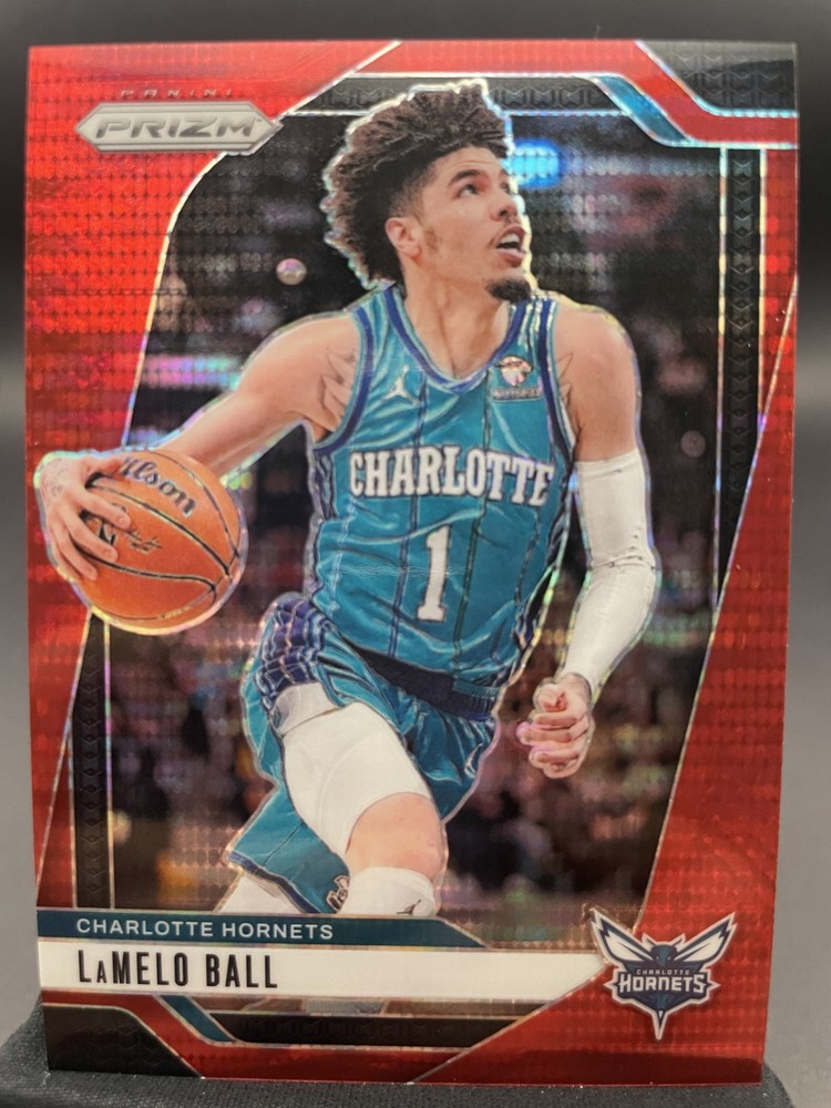 2024-25 Panini Prizm Lamelo Ball Red Pulsar 01/75 Jersey Number Match #