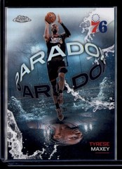 2025 Topps Chrome Tyrese Maxey Paradox SSP #PX-16