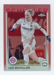 2024-25 Lea Schuller Topps Chrome Red Refractor FC Bayern Munich Card 38/50