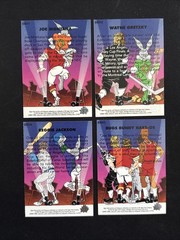 1993 Upper Deck Looney Tunes BBH-1 ,2, 4, 5 Jordan, Montana, Jackson, Gretzky