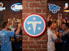 Tennessee Titans 2026 3D Logo Wall Desk Shelf Sign NFL Man Cave