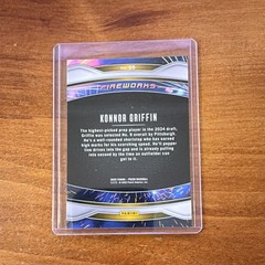 Panini 2025 Prizm Fireworks Insert Konnor Griffin Pittsburgh Pirates #25