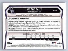 Wilder Dalis 2026 Bowman Purple Paper 1st /250 #BP-150 Sweet Color Match!