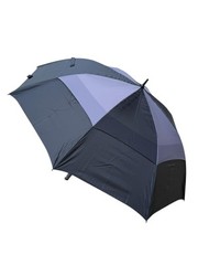 Pebble Beach 1919 Logo Golf Umbrella Black and Gray Large Vented 58&Prime; Shed Rain