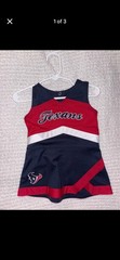NFL Team Apparel Houston Texans Girls Cheer Dress Red Navy White