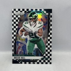 2024 Prizm Black and White Checkerboard Breece Hall Jets #223