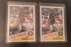 Yordan Alvarez 2020 Topps Update 35th Anniversary 1985 Rookie Card #85tb-18. X 2