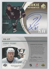 2005-06 SP Authentic Rookie Authentics 96/250 Corey Perry #RA-CP Auto RC 14ba