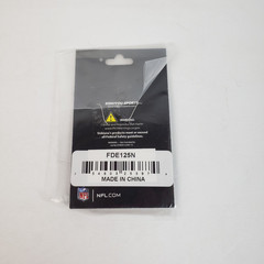NFL Las Vegas Raiders Womens Black Silver Nickel Free Jewelry Earrings