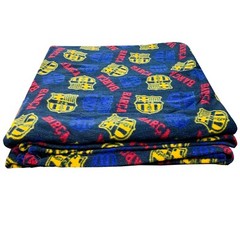 Barcelona Fleece Throw Blanket, Licensed, (50&Prime; x 60&Prime;/127cm x 152cm)