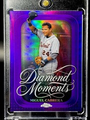 2026 Topps Chrome Miguel Cabrera Diamond Moments Purple 31 /75 Detroit Tigers