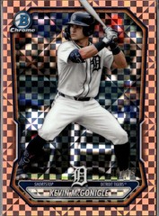 Kevin McGonigle 2026 Bowman Chrome Rose Gold Refractor 15/15 Detroit Tigers