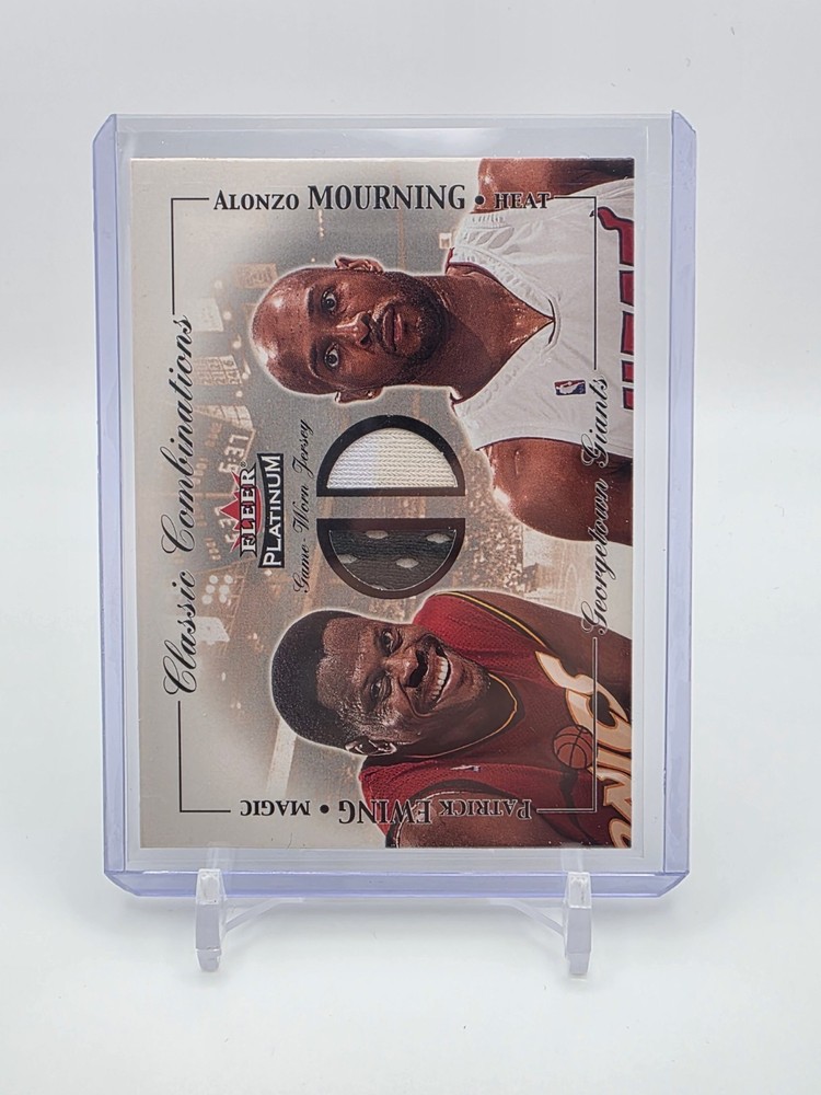 2001 Fleer Platinum Patrick Ewing Alonzo Mourning Classic Combinations /100