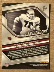 2025 Panini Prizm Black #137 – Dan Dierdorf – St. Louis Cardinals