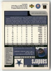 1998 UD Choice Previews #49 Deion Sanders Dallas Cowboys