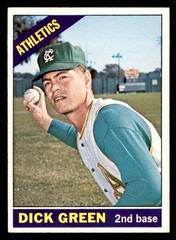 1966 TOPPS #545 DICK GREEN A&rsquo;S EX-MT SET BREAK 556924 (KYCARDS)