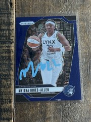 Myisha Hines-Allen – 2024 Panini WNBA Prizm #20 Bue Velocity Signed IP Autograph