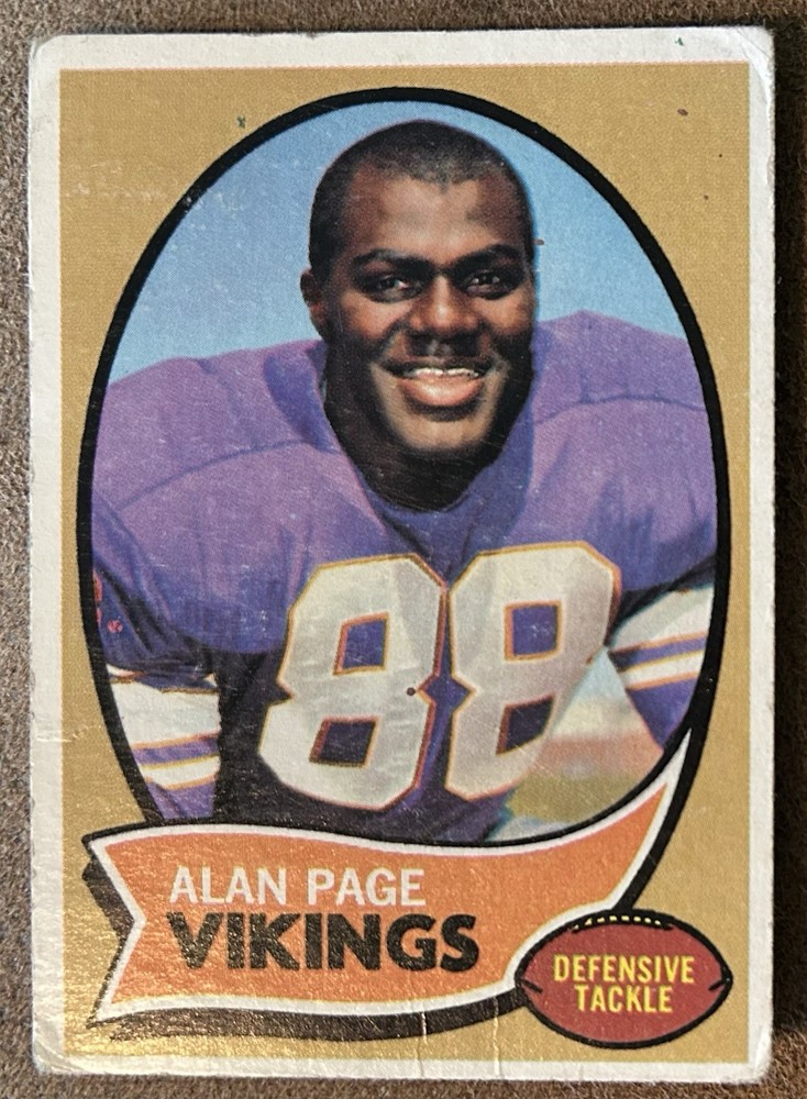 1970 Topps Set-Break # 59 Alan Page RC VG-VGEX (wrinkle pics)