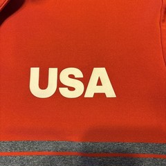 Adidas USA National Team Mens L Red, Grey, And Navy Blue Golf Polo Shirt