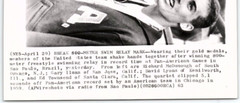 1963 PAN-AMERICAN GAMES US SWIM TEAM 800 METER GOLD MEDAL REAL PRESS PHOTO Z1842