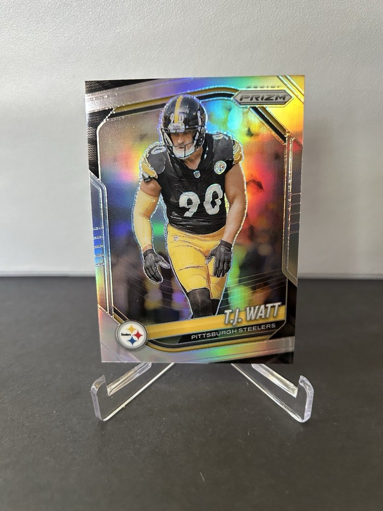 T.J. Watt -2025 Panini Prizm -True Silver Prizm #263 -Steelers