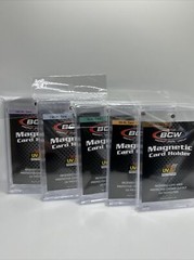 BCW Magnetic Card Holders 35pt 55pt 75pt 130pt 180pt lot of 5 magnetic holders