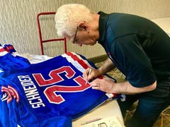 BUZZ SCHNEIDER AUTOGRAPHED 1980 USA OLYMPIC ICE HOCKEY JERSEY JSA AUTHENTICATED