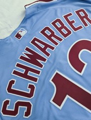Philadelphia Phillies Blue Throwback Jersey Custom Name and Number Lettering Kit