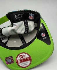 New Era 9Fifty Seahawks Hat Floral Blue Green Hawaiian Embroidered Logo Snapback