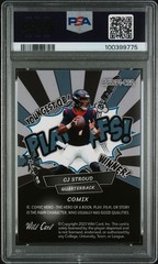 2023 WILD CARD ALUMINATION COMIX CJ STROUD PLAYOFFS BLACK/BLUE #’d 10/25 PSA 10