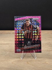 2025-26 Panini Prizm FIFA #20 Santiago Gimenez Pink Mosaic Prizms