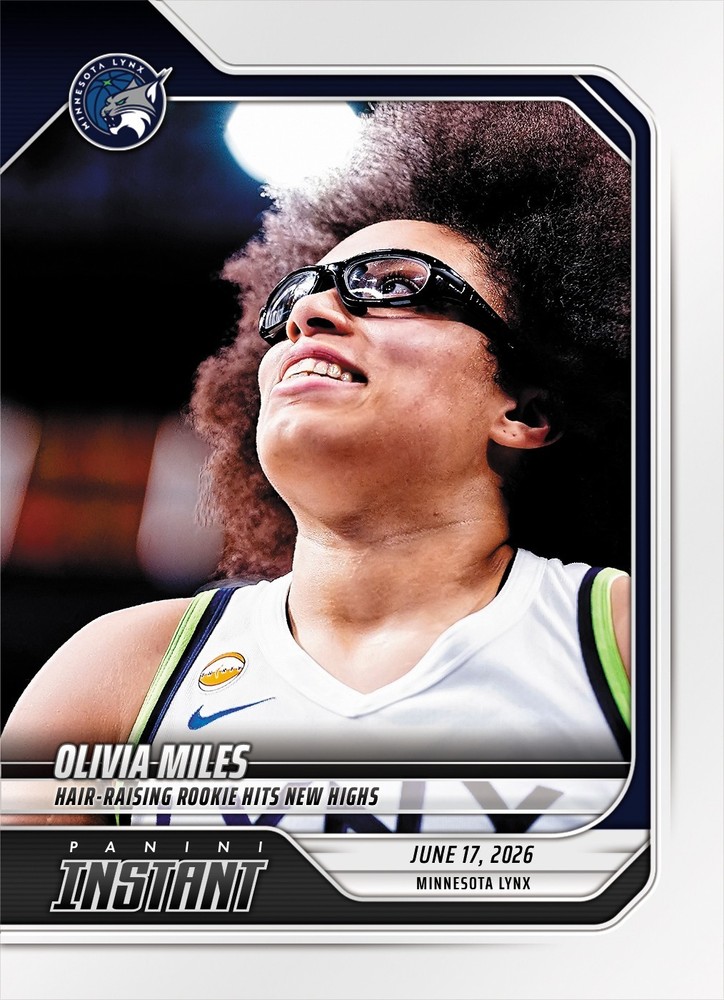 2026 Panini Instant WNBA #167 Olivia Miles Minnesota Lynx RC PRESALE