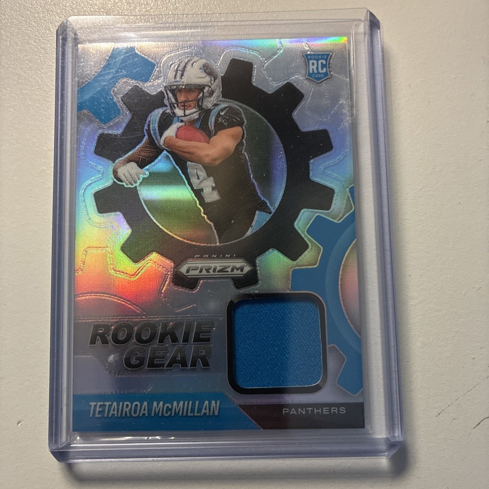 2025 Panini Prizm Rookie Gear Tetairoa McMillan RGR-TMC RC Silver Prizm