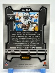 Davante Adams 2023 Panini Prizm Red White & Blue Prizm #174 – Las Vegas Raiders