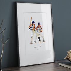 Jeff Bagwell & Craig Biggio Houston Astros 8×10 Print Baseball Poster Art