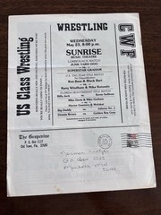 The Grapevine Wrestling Newsletter Sunrise Florida Superstar Graham Billy Jack