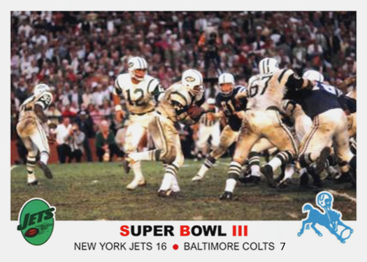 SUPERBOWL III JETS COLTS JOE NAMATH 69### BUY 5 GET 1 FREE ### or 30% OFF 12