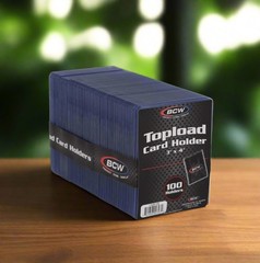 100 BCW 3X4 Toploaders Regular 35pt ( 1 Packs of 100)