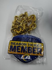 2025 Los Angeles Rams Season Ticket Member Chain + Hat and More