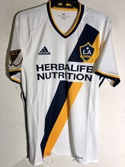 ADIDAS MLS JERSEY LOS ANGELES GALAXY TEAM WHITE SIZE SMALL