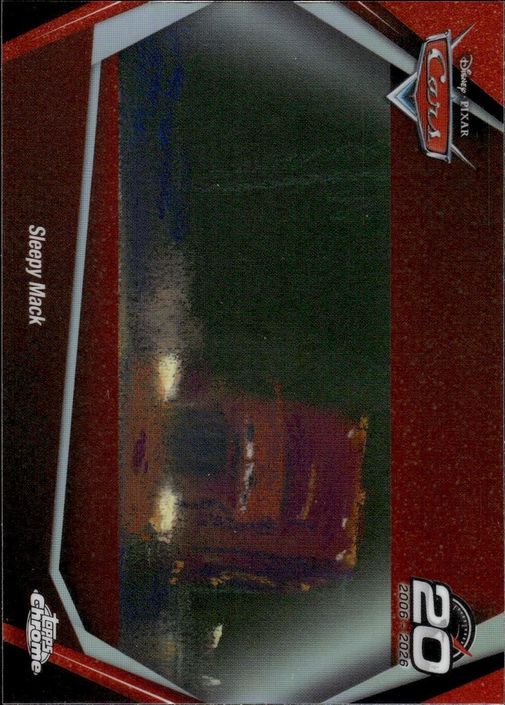 Cars 20th Anniversary Insert 2026 Topps Chrome Disney You Pick Complete Your Set