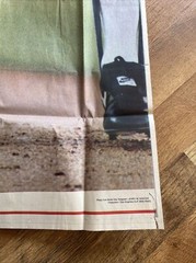 Vintage Ultra Rare Life Size Newspaper Nolan Ryan 6.5 Ft Tall; 8-1-90 – Ft Worth