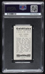 1971 Barratt & Co Goldflake Famous Sportsmen Garfield Sobers Gary #47 11bd