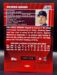 2005 Topps Finest Kerry Wood #84 Blue Xfractor /150 Chicago Cubs