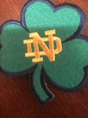 Notre Dame Fighting Irish Vintage Embroidered Iron On Patch 3&Prime; x 3&Prime;