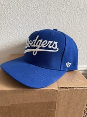 47 Brand Los Angeles Dodgers Script Logo Snapback Hat Royal Blue MLB