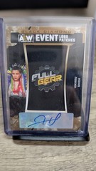 2024 upper deck AEW black diamond Hikaru Shida Event Logo Patch AUTO Full Gear
